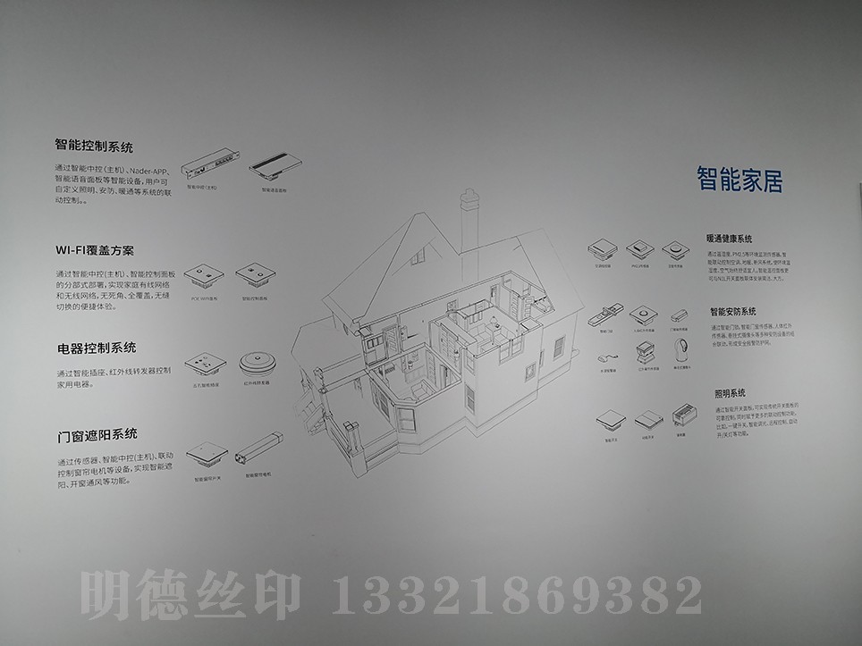 公司形象墻現場絲印2