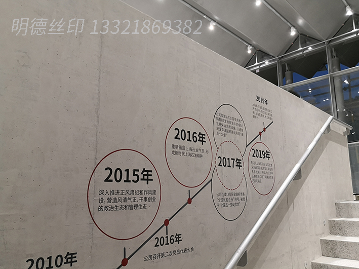 樓梯墻面印文字2
